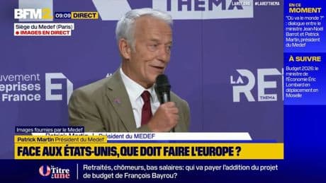 Budget: le Medef se dit "assez satisfait" des annonces de François Bayrou