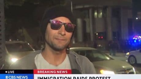 Watch: Protester interviewed after being tear gassed during LA riots goes viral
