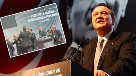 Beşiktaş Divan Kurulu'nda ortalık karıştı! Hasan Arat'a yumruklu saldırı!
