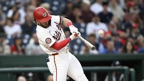 Nationals rookie outfielder Crews to have an MRI on his sore left side, back