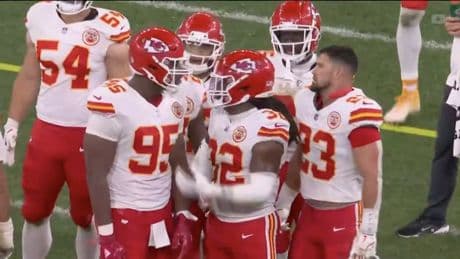 Chris Jones, Chiefs teammate have screaming war in tense moment during upset Chargers loss