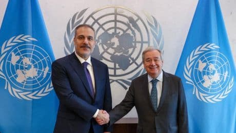 Fidan, New York'ta, Guterres ile bir araya geldi