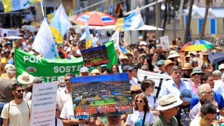 Thousands protest mass tourism in European holiday hotspots