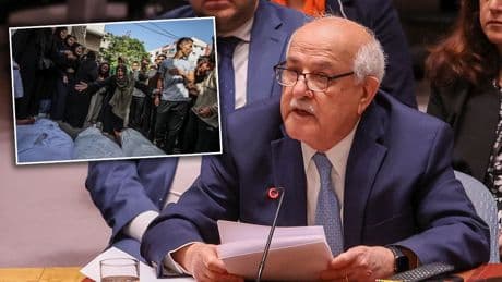 Filistin’in BM Temsilcisi Konsey'de gözyaşlarıyla feryat etti: Anneler, çocuklarının cansız bedenlerinden özür diliyor