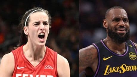 La barbaridad de Caitlin Clark que dejó alucinando a LeBron James