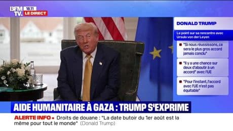 Donald Trump: "Nous allons apporter plus d'aide à Gaza et j'aimerais que d'autres pays participent également"