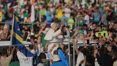 VIDÉO | Jubilé 2025 : le pape Léon XVI acclamé par la jeunesse catholique