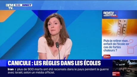 Puis-je retirer mon enfant de l'école en cas de fortes chaleurs? BFMTV répond à vos questions