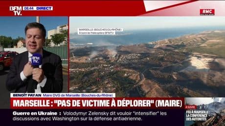 Incendie à Marseille: "Au moment où je vous parle, il n'y a pas de victime à déplorer", affirme Benoît Payan