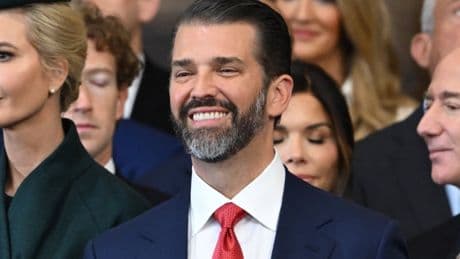 Donald Trump Jr posts meme showing his father throwing sex toy onto WNBA court