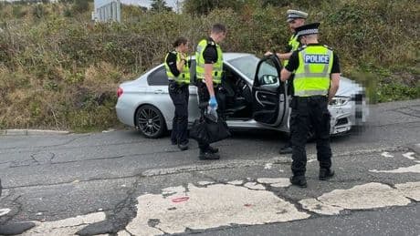 Driver arrested after car crashes following 'police chase' in Edinburgh