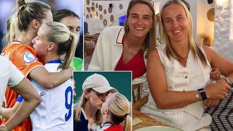 England star Beth Mead reveals what she said to girlfriend Vivianne Miedema after the lovers turned into rivals in Lionesses' 4-0 thrashing of the Netherlands to keep Euros dream alive