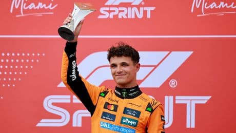 Formula 1: Norris takes lead late to win incident-laden Miami GP sprint race