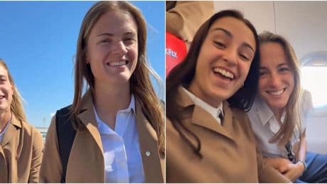 El Barça femenino ya está en una soleada Lisboa