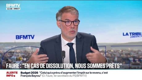 Olivier Faure (PS): "En cas de dissolution de l'Assemblée nationale, nous serons prêts"