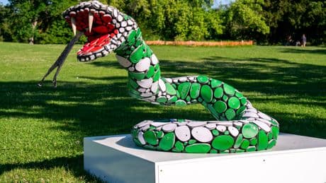 Why giant statues of snakes popped up in Geneva