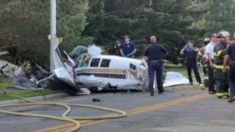 One dead after plane crashes near airport close to Boston