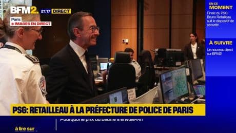 PSG-Chelsea: le ministre de l'Intérieur Bruno Retailleau visite la préfecture de police de Paris
