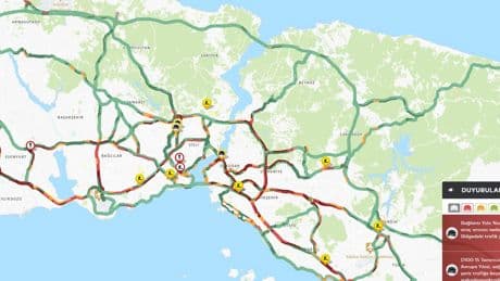 İstanbul'da haftanın ilk iş günü trafik yoğun