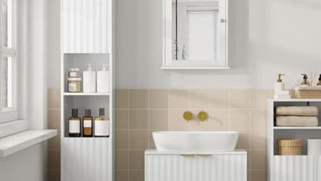 Adiós al desorden en el baño: 7 muebles bonitos con almacenaje para mantener el orden a raya