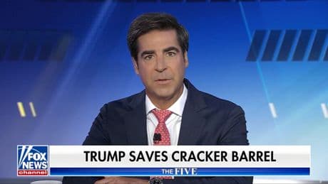 ‘You’ve got to go easy on Trump’: Fox host scolds Jesse Watters for saying Trump didn’t do much to change Cracker Barrel logo