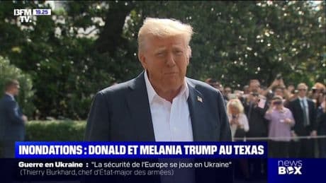 Inondations au Texas: "C'est horrible mais nous allons aux côtés de ces formidables familles", a déclaré Donald Trump avant de se rendre sur place