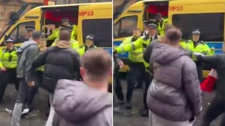 Crowds held back from lunging into police van after Liverpool victory parade crash