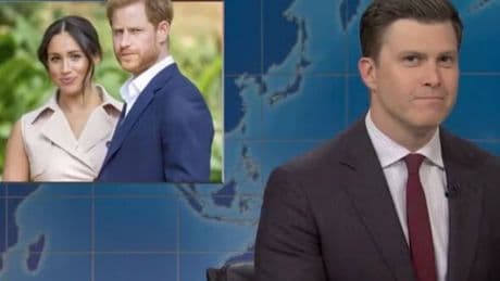 Prince Harry and Meghan Markle torn apart on SNL as TV host makes brutal UK joke