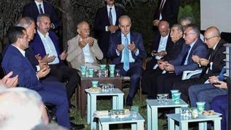 TBMM Başkanı Kurtulmuş'tan ağabeyi vefat eden Bakan Şimşek'e taziye ziyareti