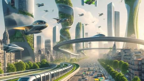 ¿Cómo será Madrid en 2100? Una IA se imagina el futuro de la capital de España