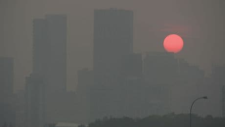 Wildfire smoke appearing in late-summer Calgary encore