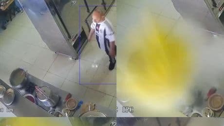 Düdüklü tencere bomba gibi patladı, lokanta çalışanı saniyelerle kurtuldu! O anlar kamerada