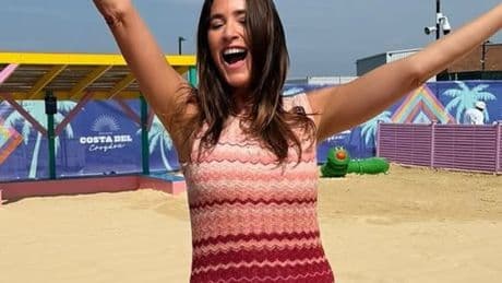 Lisa Snowdon wows fans in a high street crochet dress that flatters curves