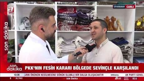 A Haber'in mikrofon uzattığı Diyarbakırlı esnaf: Hakka hukuka dayalı bir kardeşlik istiyoruz