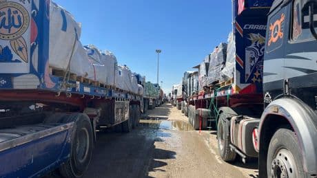 Live updates: A UN official says 20 aid trucks with food are waiting to enter Gaza