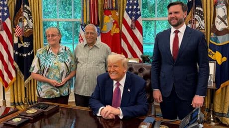 Pope Leo’s MAGA brother meets with Trump in Oval Office