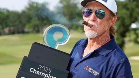 Otro 'purazo' de 'El Pisha' Miguel Ángel Jiménez, que ya supera los catorce millones de euros en el circuito senior de la PGA