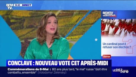 Fumée noire au Vatican, comment va se poursuivre la journée ? - BFMTV répond à vos questions