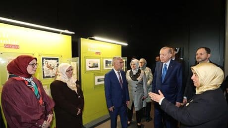 Başkan Erdoğan, AKM'de "Saklı Kalanlar" sergisini ziyaret etti