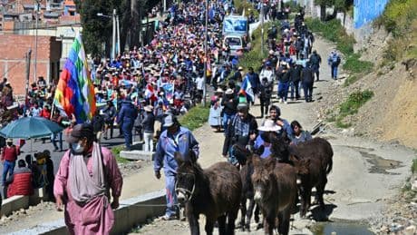 Bolivie: à La Paz, les partisans d’Evo Morales soutiennent sa candidature à la présidentielle