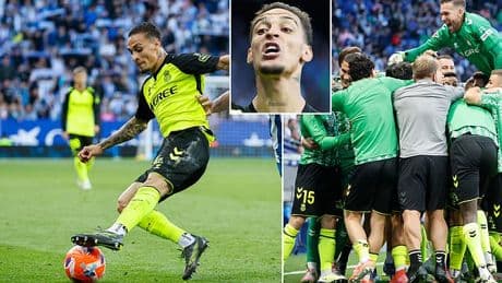Antony scores ANOTHER scorcher to give Real Betis a dramatic last-gasp win - after club legend joked he would KIDNAP £86m Man United flop