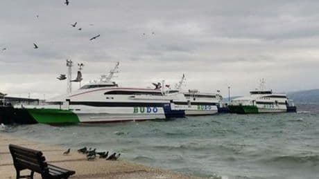 Deniz ulaşımına fırtına engeli! BUDO seferlerine iptal