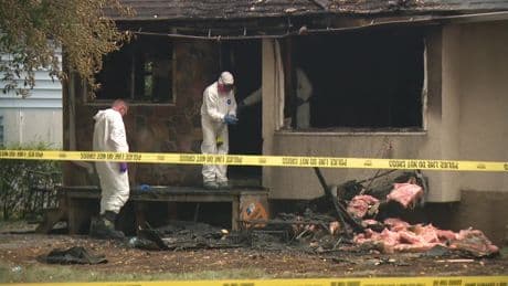 Man found dead after arson had been stabbed, Edmonton police lay murder charge