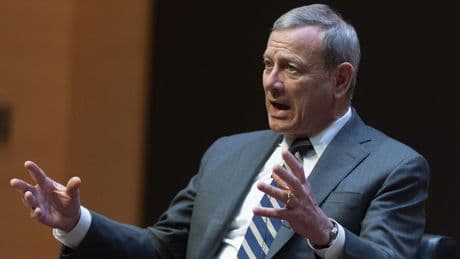 Supreme Court Chief Justice Roberts says rule of law is 'endangered'