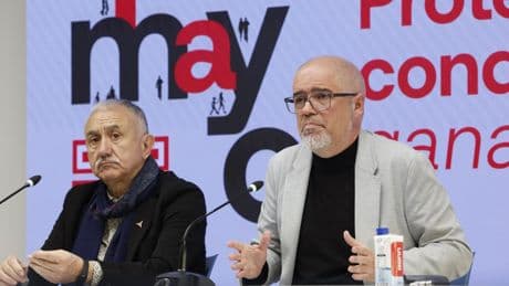 CCOO y UGT se manifestarán el 1 de Mayo por la reducción de la jornada laboral y para iniciar la reforma del despido