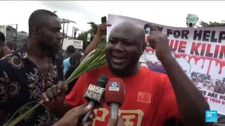 Police break up Nigeria protest after deadly attack