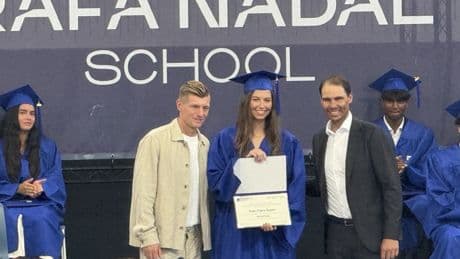 Kroos, la gran estrella de la graduación de la Rafa Nadal Academy