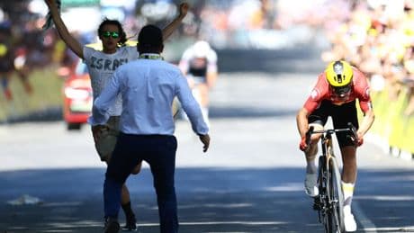 «Israël out of the Tour» : l’arrivée de la 11e étape du Tour de France perturbée par un spectateur