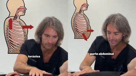 Fran Ortega, fisioterapeuta: “Si intentas respirar llenando los pulmones y no puedes, no te preocupes; hay que dar más importante a la respiración abdominal”