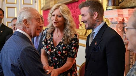 David Beckham Seen Celebrating With King Charles Amid Knighthood Rumours